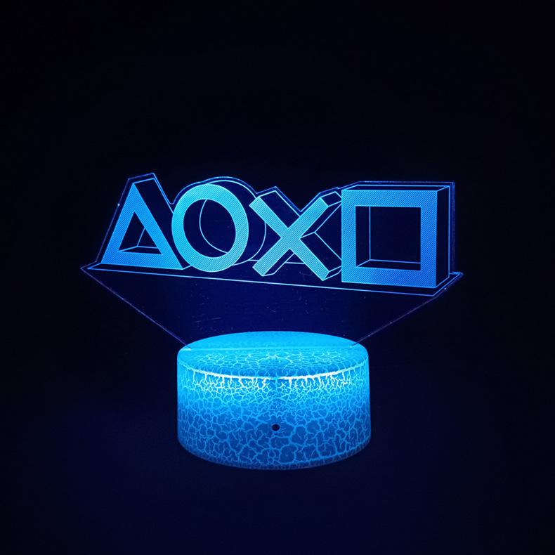 Креативная 3D настольная лампа в виде игрового контроллера: 7-цветный светодиодный декоративный ночник для Xbox