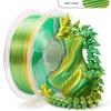 1 кг PLA-пластик для 3D-печати, шелковистый, радужный, 1,75 мм, блестящий, разноцветный, с быстрой сменой цвета, допуск +/- 0,03 мм, катушка 1 кг