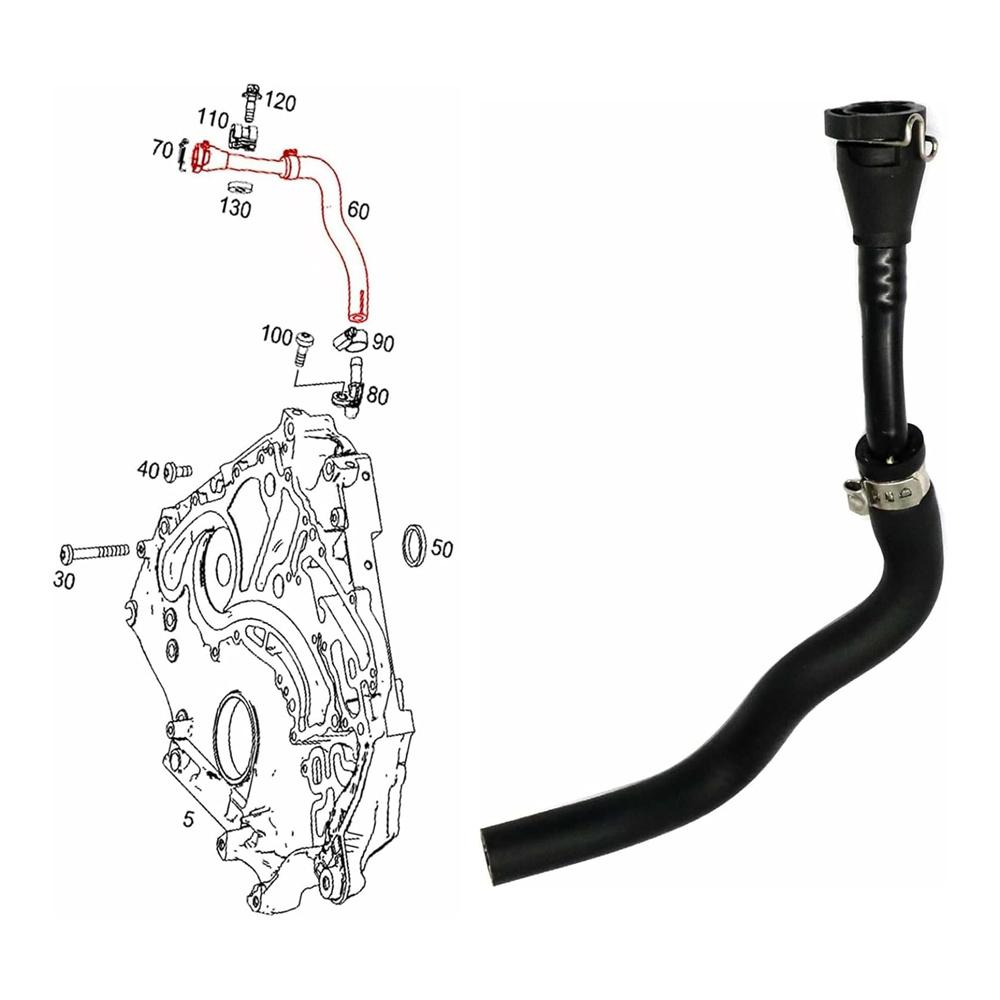 Маслоотделительная трубка Вентиляционный шланг Для Benz C216 C217 W166 W212 S212 X166 1572030017