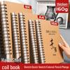 Thick Hardcover Coil Sketchbook A4, 8K, 16K - Art Student & Kids Drawing Book