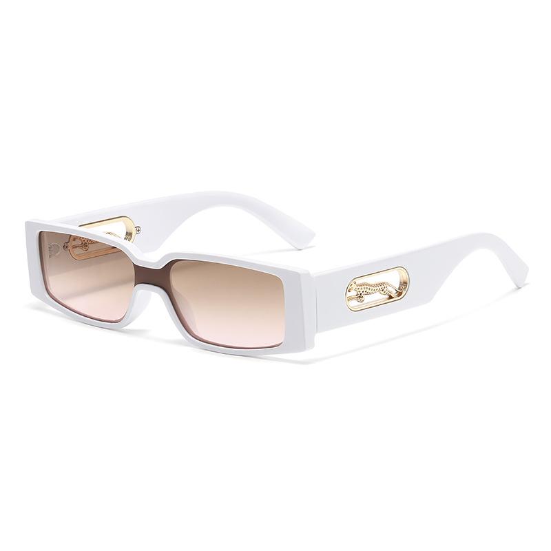 Resplendent Small Square-Framed Sunglasses Outdoor Travel Beach Ladies And Gentlemen Stage Performances Uv400 Shades Glasses