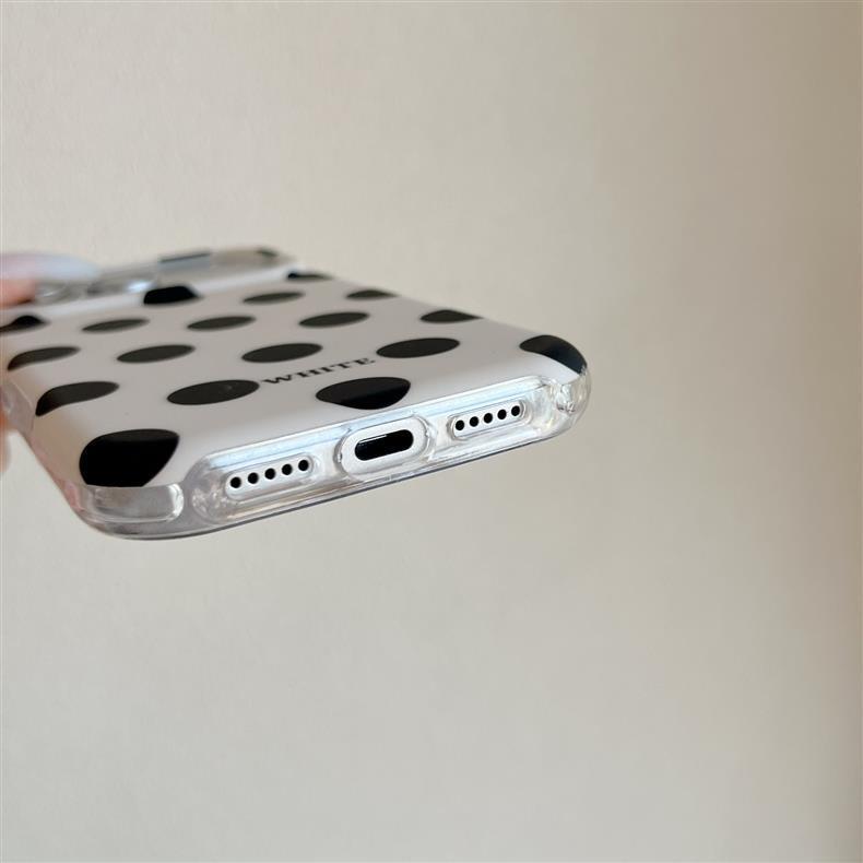 Полиаминовая защитная чехол-накладка в горошек для iPhone 17 Pro Max - Ударопрочный, Стильный и Совместимый с моделями 16/17 Pro.