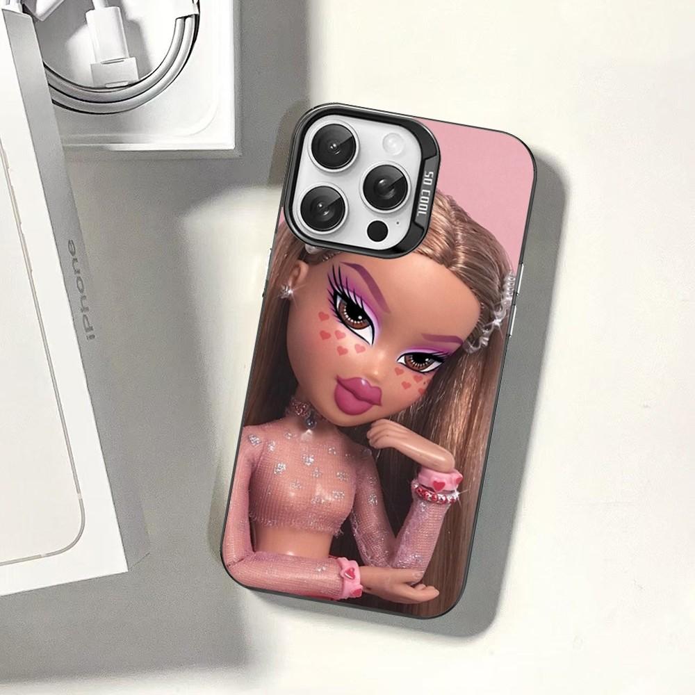 Cute Bratz Doll Phone Case For IPhone 16 15 14 13 12 11 Pro Max X XR XSMAX 8 7 Plus Matte Shockproof Back Cover