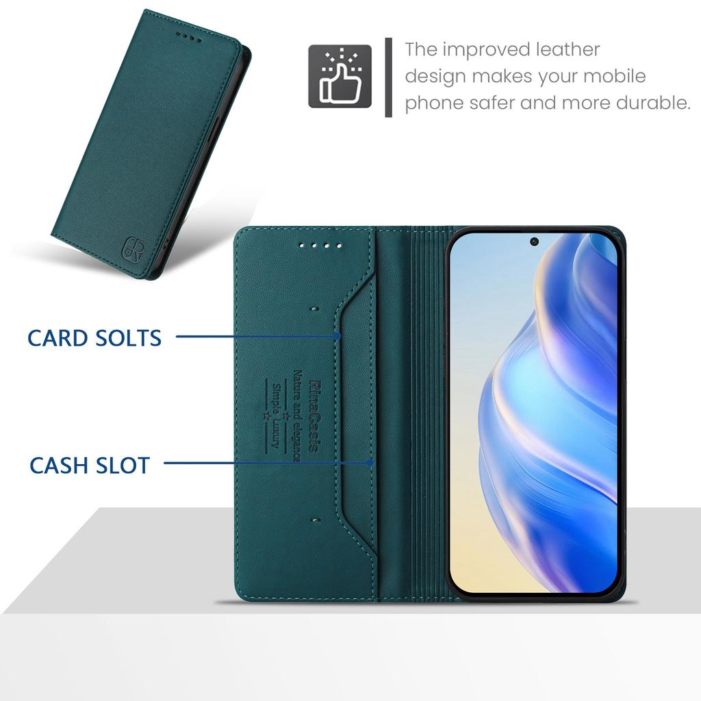 Luxury Leather Case For OnePlus Nord N10 CE4 N30 N300 Nord2T Nord3 OnePlus 10R RFID Blocking Card Slot Magnetic Attraction Stand Shockproof Flip Cover