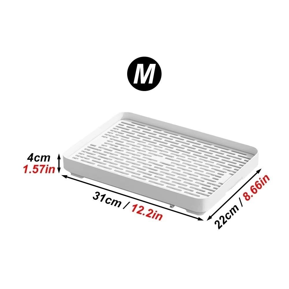 New Small Rabbit Litter Box Plastic Double-layer Pet Toilet Tray Rectangular Bunnie Corner Toilet Box For Ferret Hamster