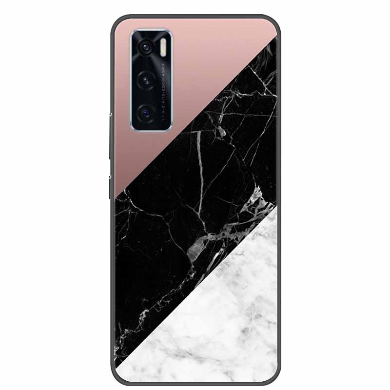 Чехол для Vivo Y70 Мраморный Мягкий Силиконовый Задние Чехлы для Телефона Vivo Y70 для Vivo Y70 Y 70 VivoY70 Coque Funda Милый Мультяшный