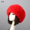 Imitation fur thickened hat empty top hat thermal hat ring headgear accessories popular fox plush brimless hat women