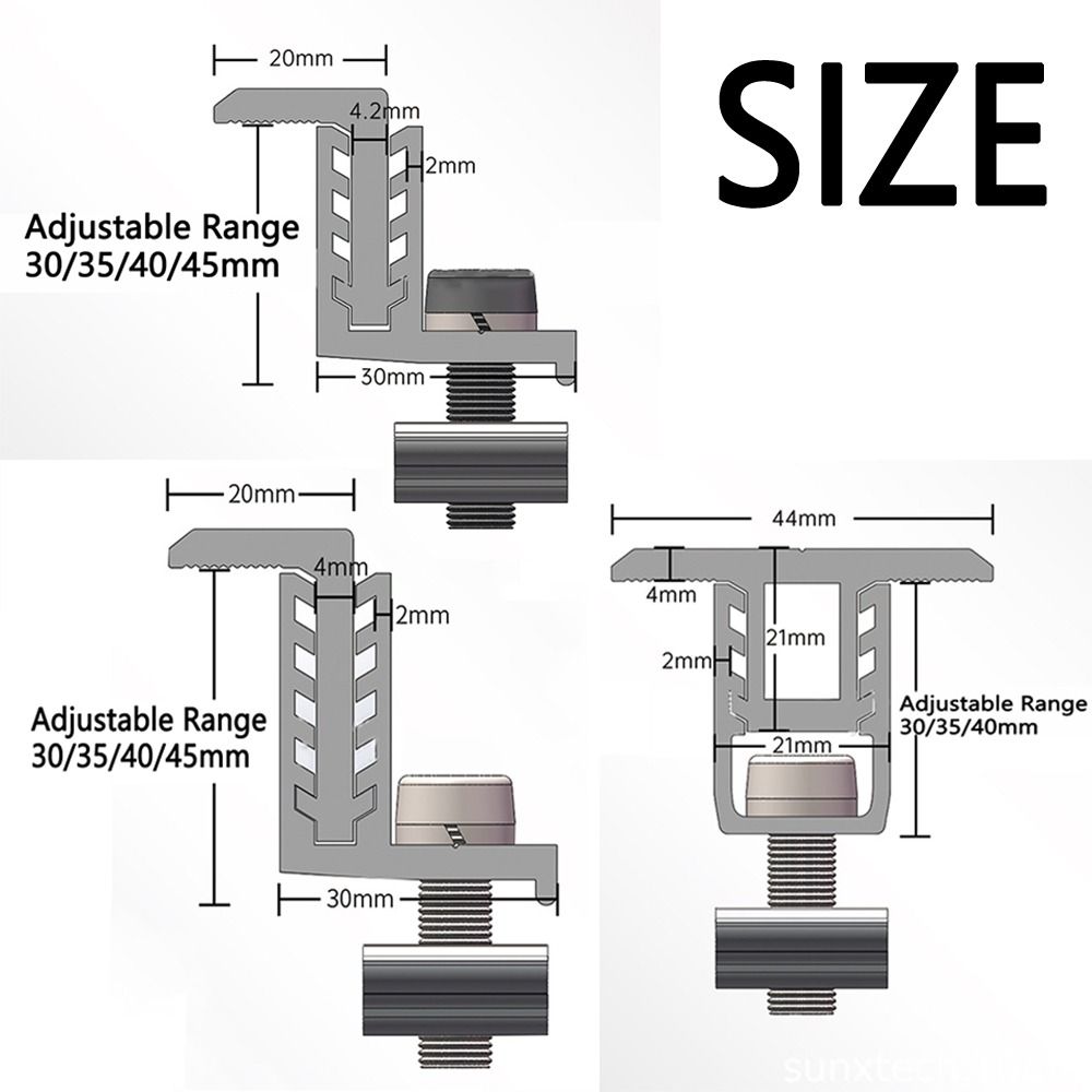 4Pcs Adjustable Solar Panel Mounting Z Brackets Solar Rail End Clamps  Solar System Accessories
