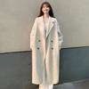 Autumn and Winter Women's New Woolen Long Coat