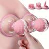 10 Mode Rotating Breast Massager with Interchangeable Stimulation Heads, USB Powered, Female Adult Toy, Cordless, 180mAh Rechargeable Battery