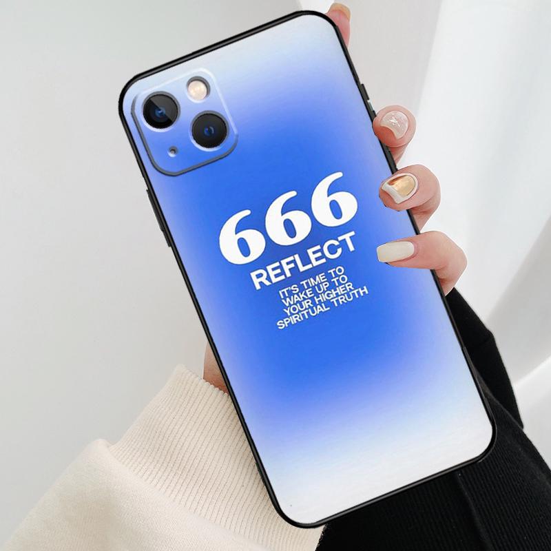 Angel Numbers Phone Case For iPhone 17 Pro Max 16 15 14 11 12 13 Pro Max mini 15 16 Plus 16e 17 Air Cover