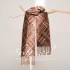 Women's Pure Lambswool Narrow Jacquard Scarf