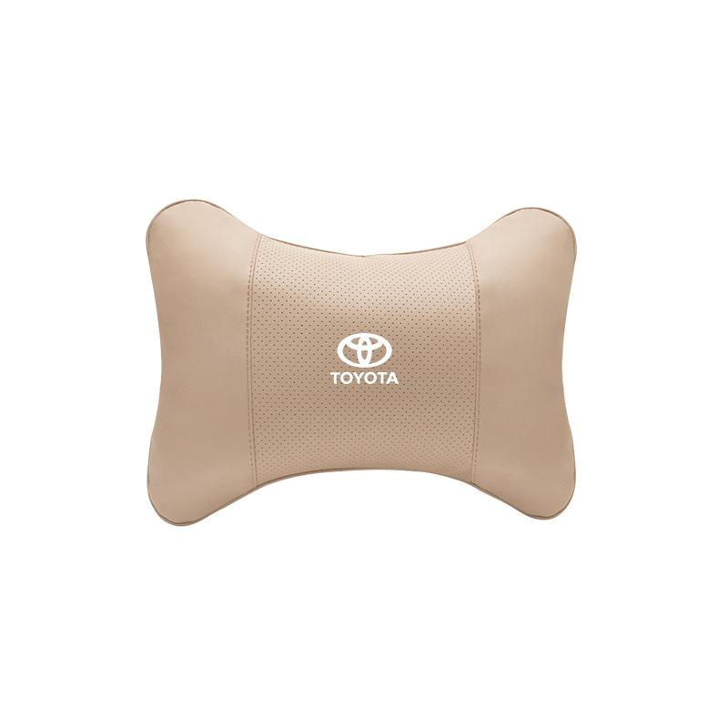 Колпаки 1 шт. Автомобильное сиденье Подголовник Авто Логотип Подушка для шеи Для Toyota Corolla Yaris Aygo Prius CHR Camry Auris Avensis Land Cruiser C