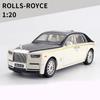 1/20 масштаб Royce, литая под давлением модель автомобиля, игрушечная машина с откатным механизмом, звуком и светом для детей, коллекция подарков для мальчиков и девочек