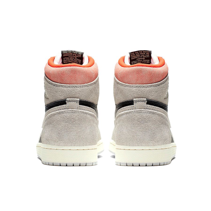 Air Jordan 1 Retro High OG Neutral Grey Мужские кроссовки Hyper-Crimson-White-Black 555088-018