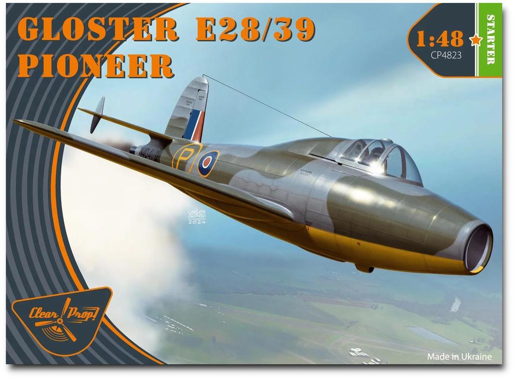 Чистый проп! Пластиковая модель Gloucester E28/39 Pioneer в масштабе 1/48 CPU4823 (Самолет)