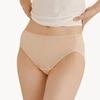 Dry Five Organic 100% Cotton No-Line Mad Panties (Skin, Black)
