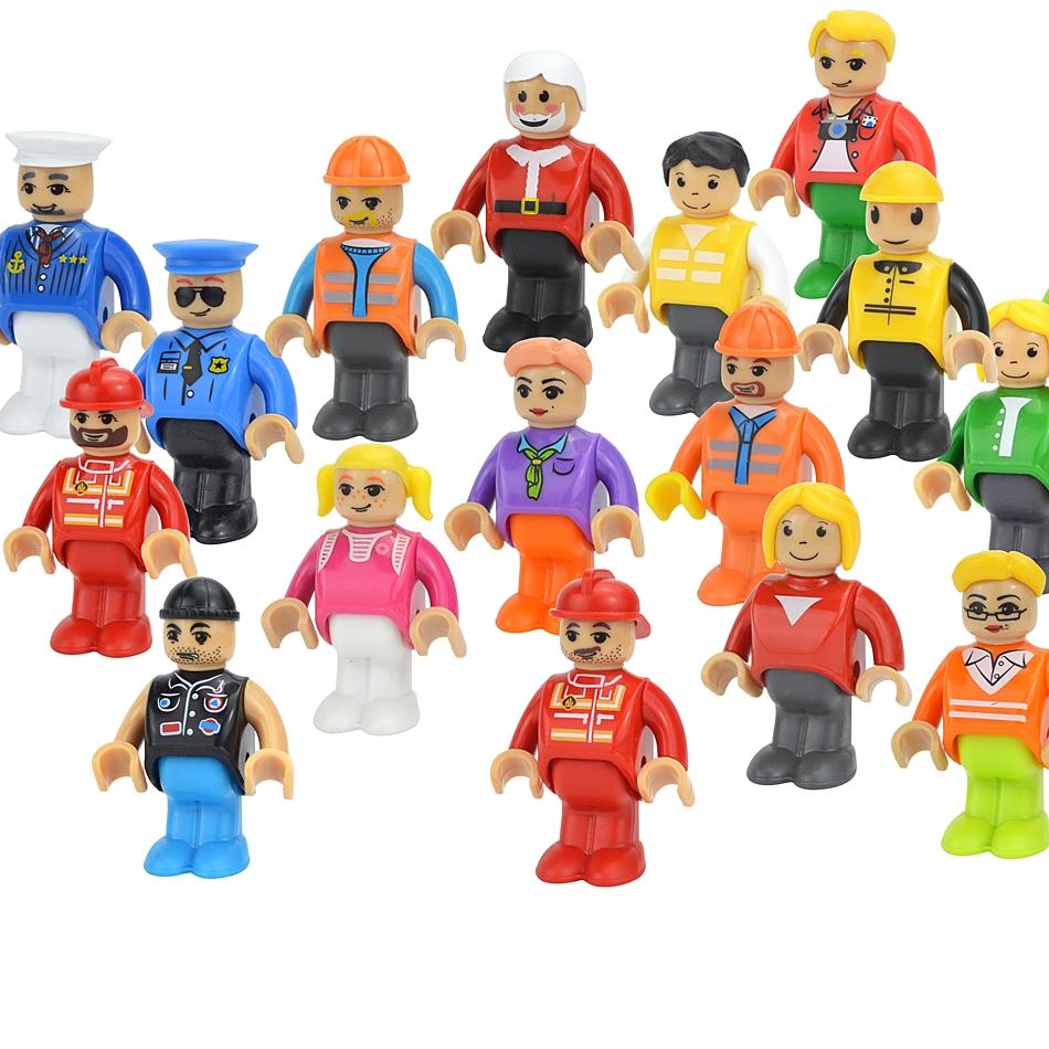 MOC Все виды маленьких кукол, модели, фигурки, персонаж поезда, железнодорожные аксессуары, развивающий подарок, для ребенка, для деревянной железной дороги Biro, игрушки