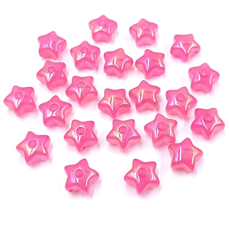10 шт. желейного цвета акриловые одинарные глазки персиковое сердце пентаграмма свободные бусины кулон для браслета ожерелья серьги изготовление ювелирных изделий