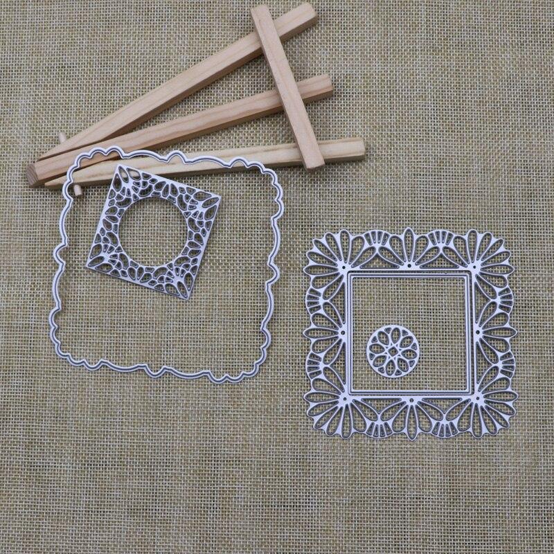 Square Circle Flower Metal Cutting Dies Stencils For DIY Scrapbooking Embossing Handcraft