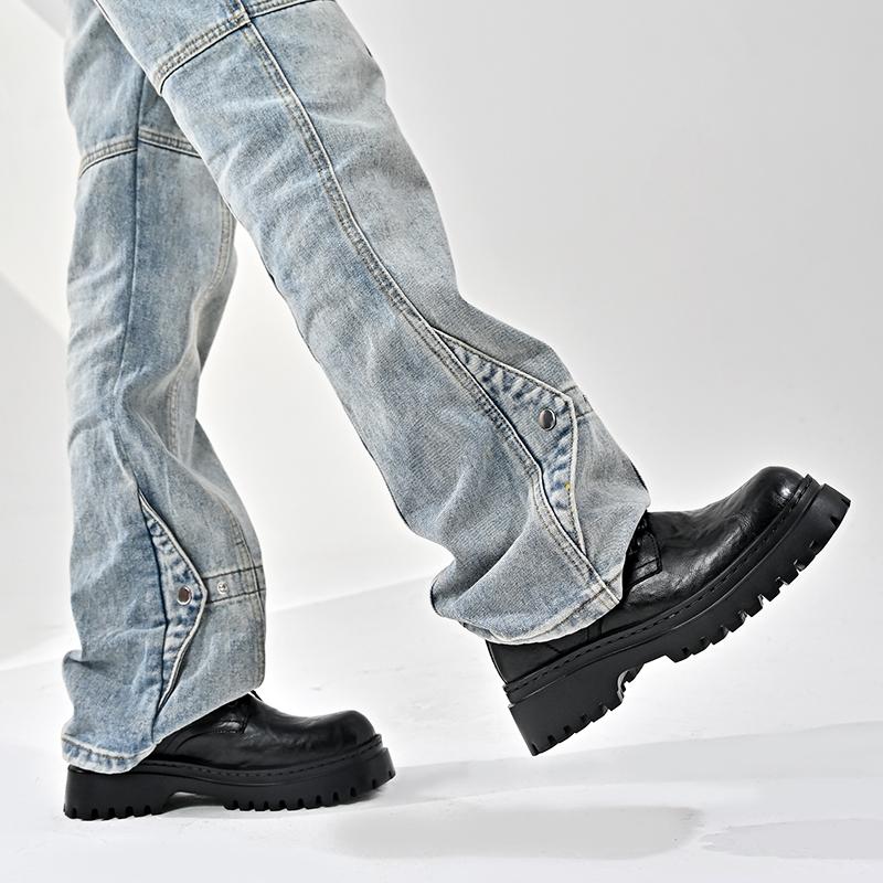 Мужская обувь из натуральной кожи, черные туфли на шнуровке, мужские повседневные туфли для ходьбы, новое поступление, мужские деловые оксфорды