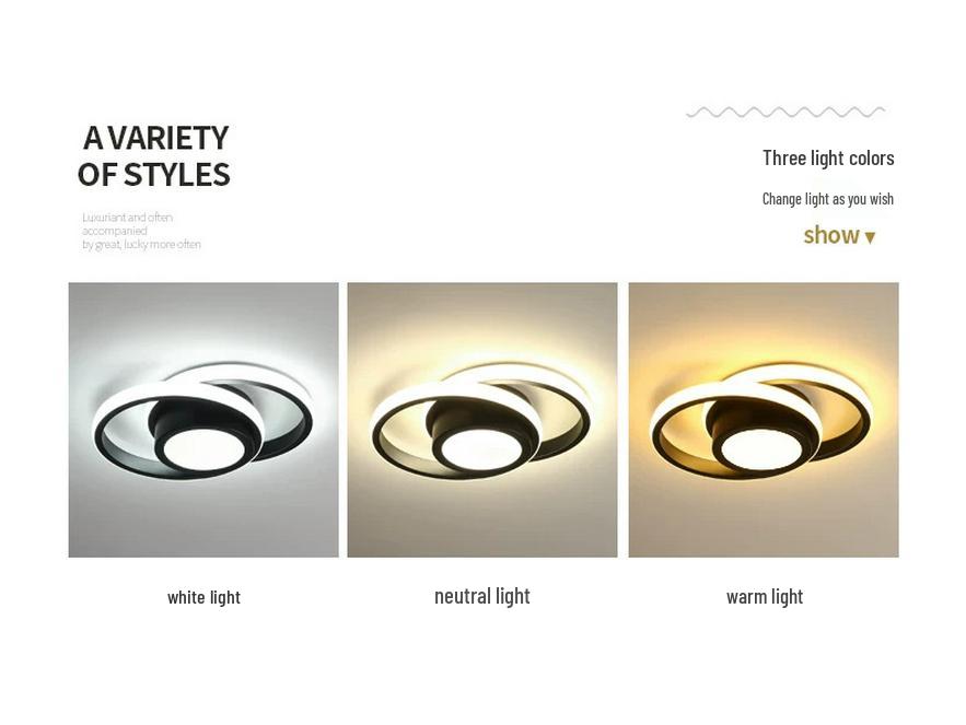 Скандинавский светодиодный потолочный светильник для холла, гардеробной, лестницы, балкона и коридора