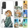 Мультяшный толстый тигр Чехол для телефона для Xiaomi Redmi Note 15 14 14S 13 12S 12 Pro 11S 11 Plus 11T 11E 10S Мягкий Funda Печатный корпус Redmi