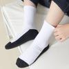 4/6Pairs Simple Men Tube Socks Hosiery Sports Sock Comfortable Men's Mid-calf Socks Female