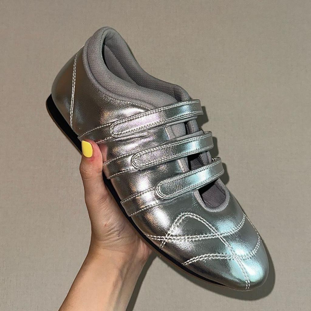 Spot second hair! Fashion versatile new three Velcro casual function Mary Jane single shoes women's bowling shoes