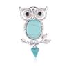 Personality Fashion Blue Owl Drop Oil Brooch Christmas Women 'S Men 'S Fashion Jewelry Gift Accessories Blue Brooch Pin