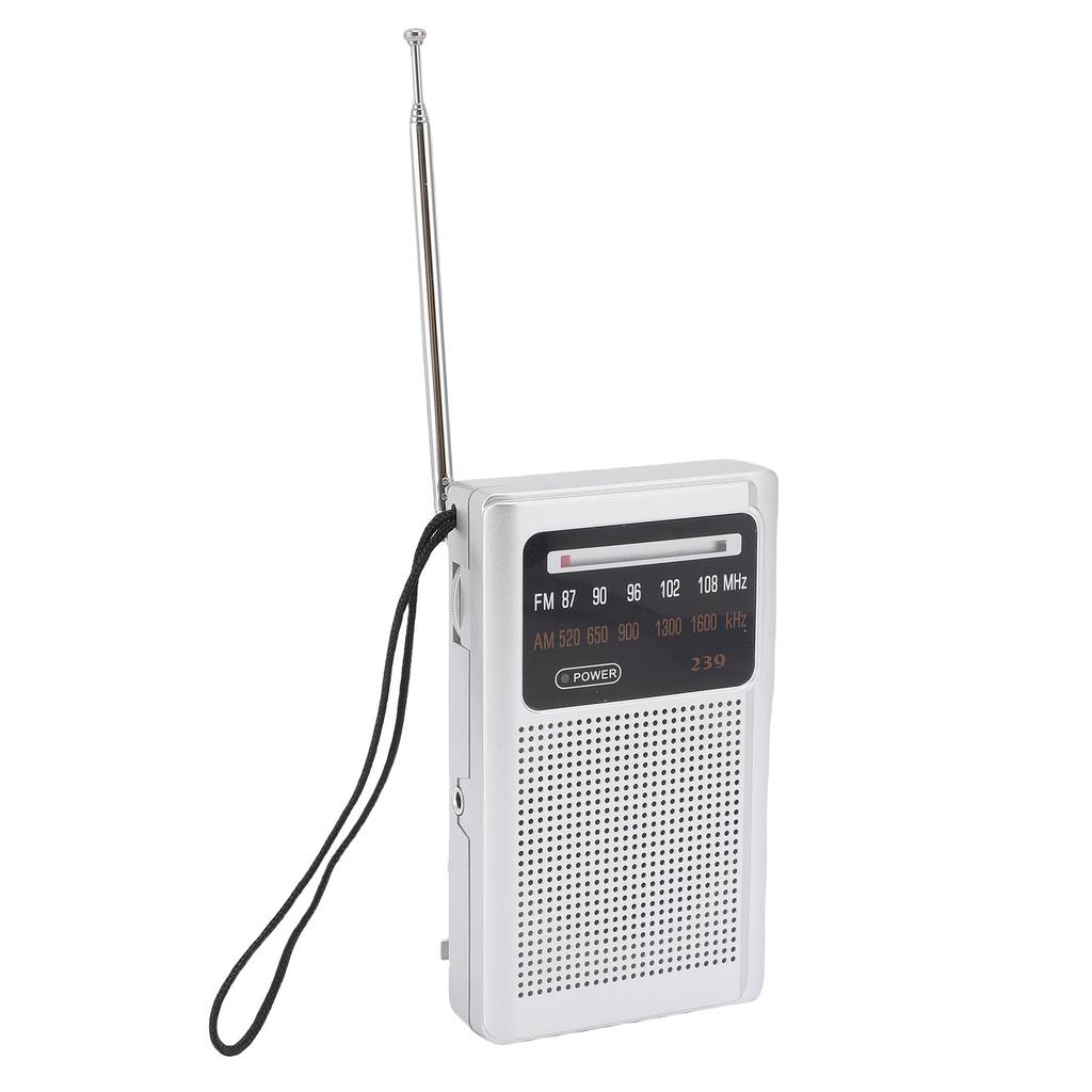 Портативное AM FM радио Чистое качество звука Длительное время работы от батареи Карманное радио для путешествий Активный отдых Стиль 1