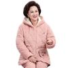 ROMON Women's Winter Plaid Hooded Thermal Pajama Set