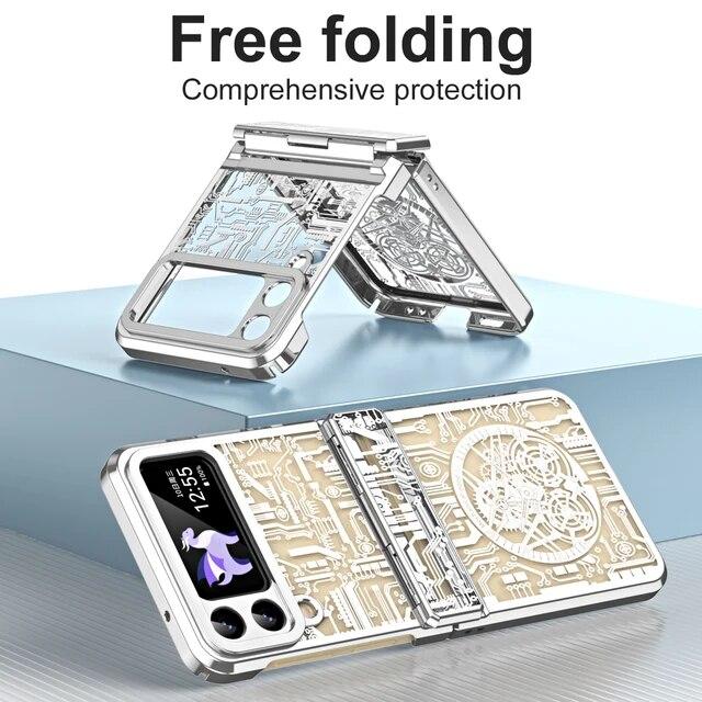 Для Samsung Z Flip 4 Модный противоударный чехол для Samsung Galaxy Z Flip 4 5G Flip4 Zflip4 Защитные чехлы для телефонов с защитой от падения