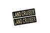 EE-518-3 LAND CRUISER Черное Золото Акриловые Двухслойные Наклейки Toyota Land Cruiser 40 60