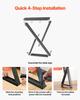 Table Legs, 740 x 472 mm (H x W) Steel Furniture Legs, Modular Design, Easy Assembly, 1000 kg Max Load Heavy Duty, Z Shape for Home Office Desk DIY,