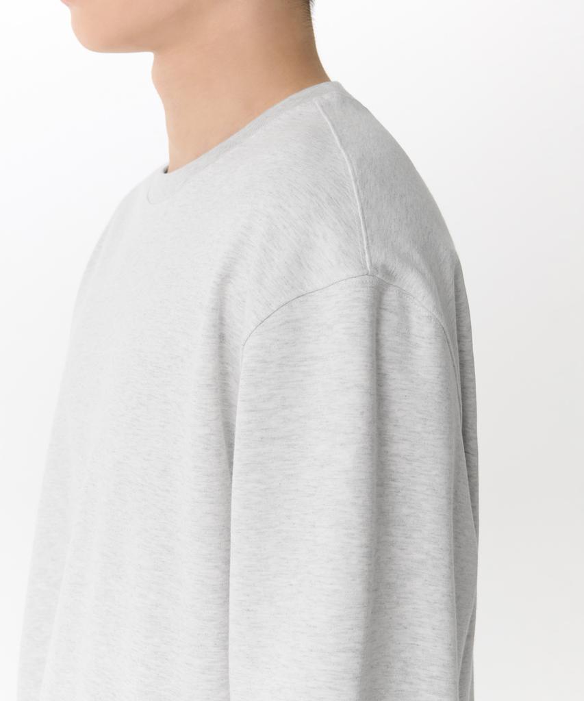 MUSINSA STANDARD [Cooltandard] Regular Sweatshirt [Melange Light Grey]