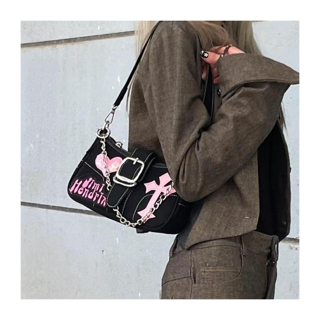 Сумка Y2K Millennial на одно плечо с цепочкой