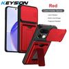 KEYSION Сумка-кошелек Чехол для телефона для Realme 16 Pro+ 5G Защита камеры со сдвижной крышкой Подставка Ударопрочный чехол для Realme 16 Pro 5G