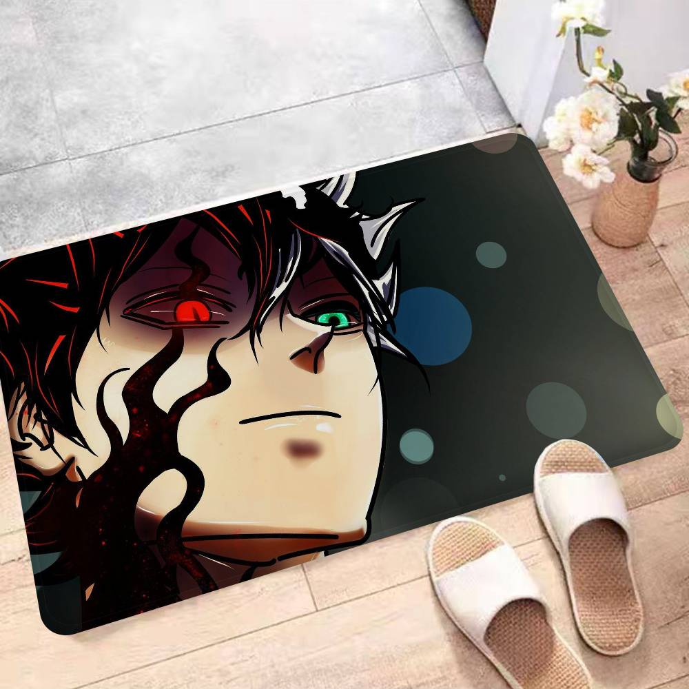 Anime Black Clover Kitchen Mat Kids Room Bedroom Decoration Balcony Anti-Slip Doormat Living Room Alfombra
