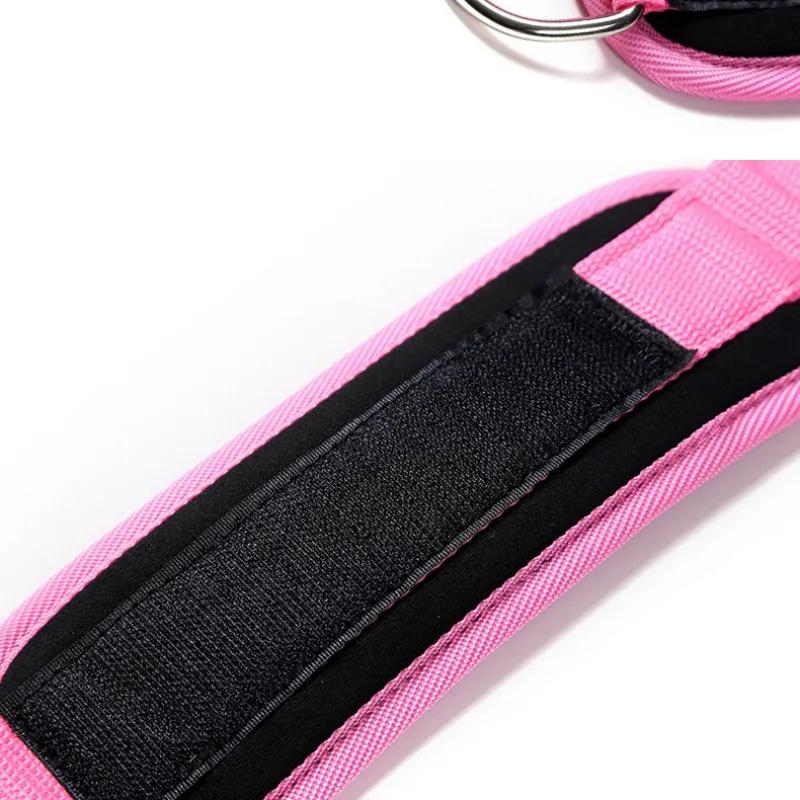 Фитнес-ремни на щиколотке Регулируемые D-образные поддерживающие манжеты Шкив для силовых тренировок в тренажерном зале с пряжкой Спортивная защита Похитители безопасности