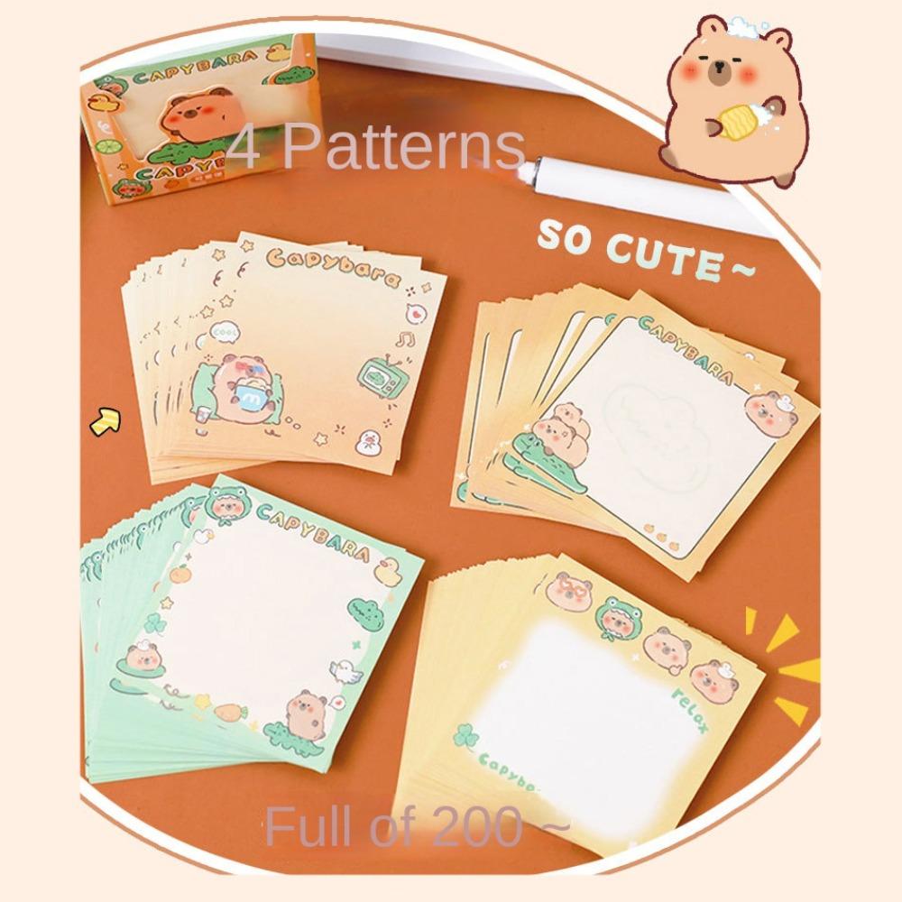 Стационарный материал для заметок Capybara Paper Милый блокнот Capybara DIY Scrapbooking