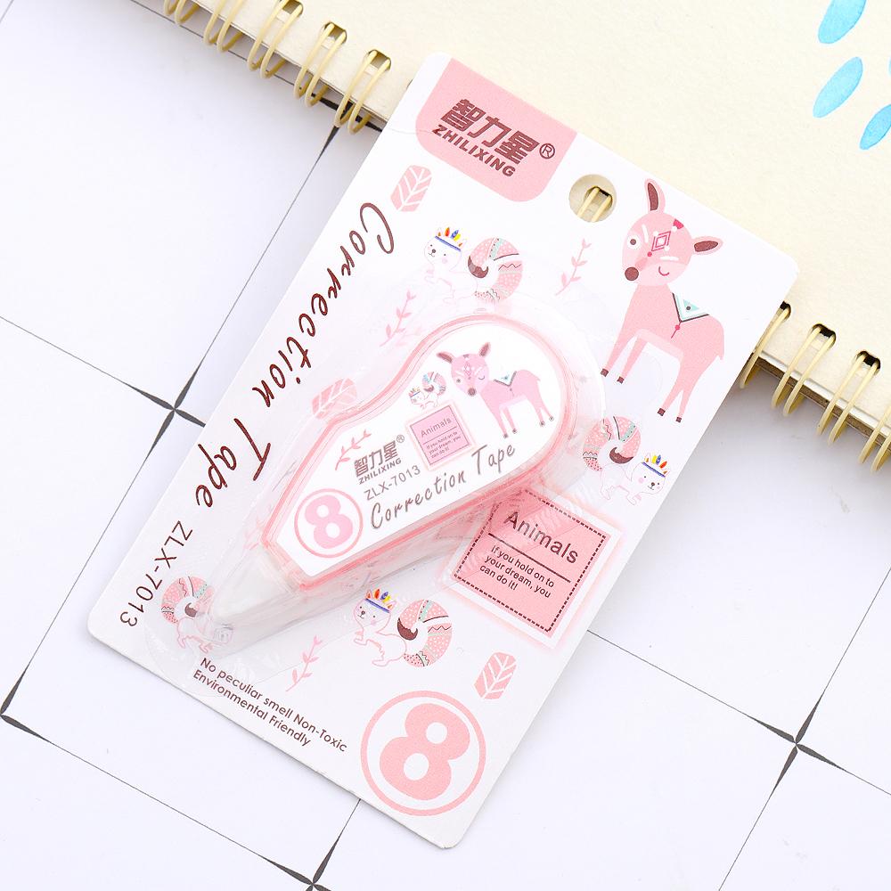 1 шт. Милые животные из мультфильмов, корректирующая лента, канцелярские принадлежности для офиса и школы