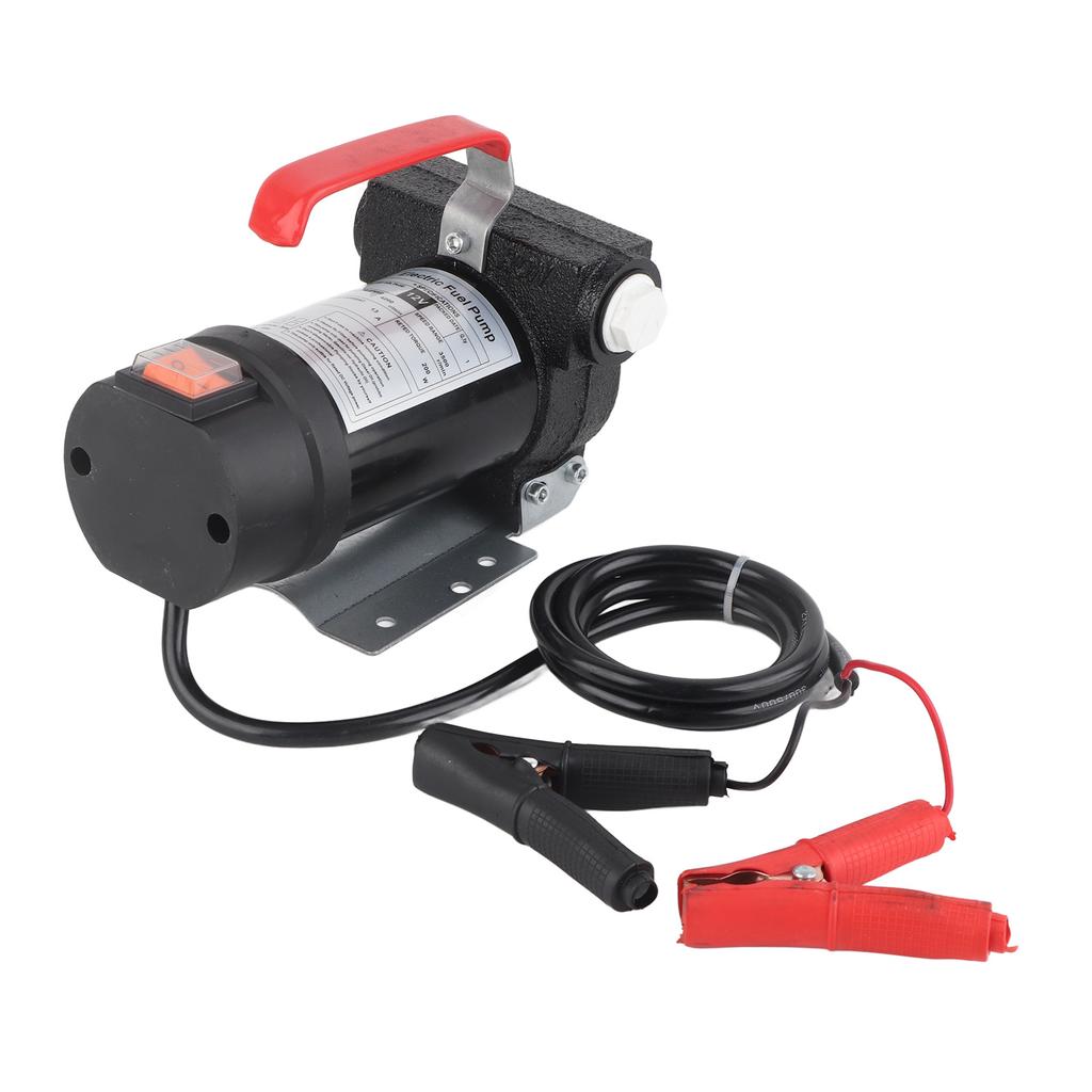 12V 40L min Portable Self Priming Fuel Diesel Pump Oil Transfer Pump G3 4 Outlet for 1inch Hose