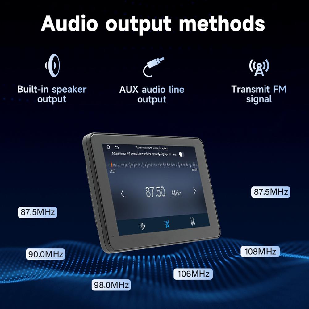 7-дюймовый беспроводной Carplay Android Auto автомобильный радиоприемник аудио приемник HD IPS сенсорный экран автомобильный MP5 плеер Bluetooth-совместимый для автомобиля