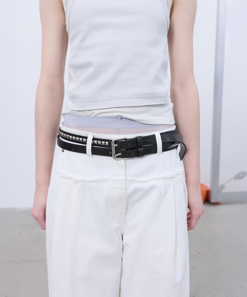 LCDC™ Frayed Line Detail Pants (White)