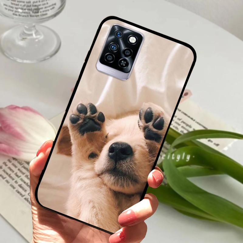 Чехол для Infinix Note 10 Plus Черный Мягкий силикон ТПУ Задняя крышка Для Infinix Note10 Pro NFC Чехол для телефона Note 10 Pro Plus Бампер