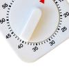 Novelty White Square 60-Minutes Mechanical Timer Reminder Counting for Kitchen