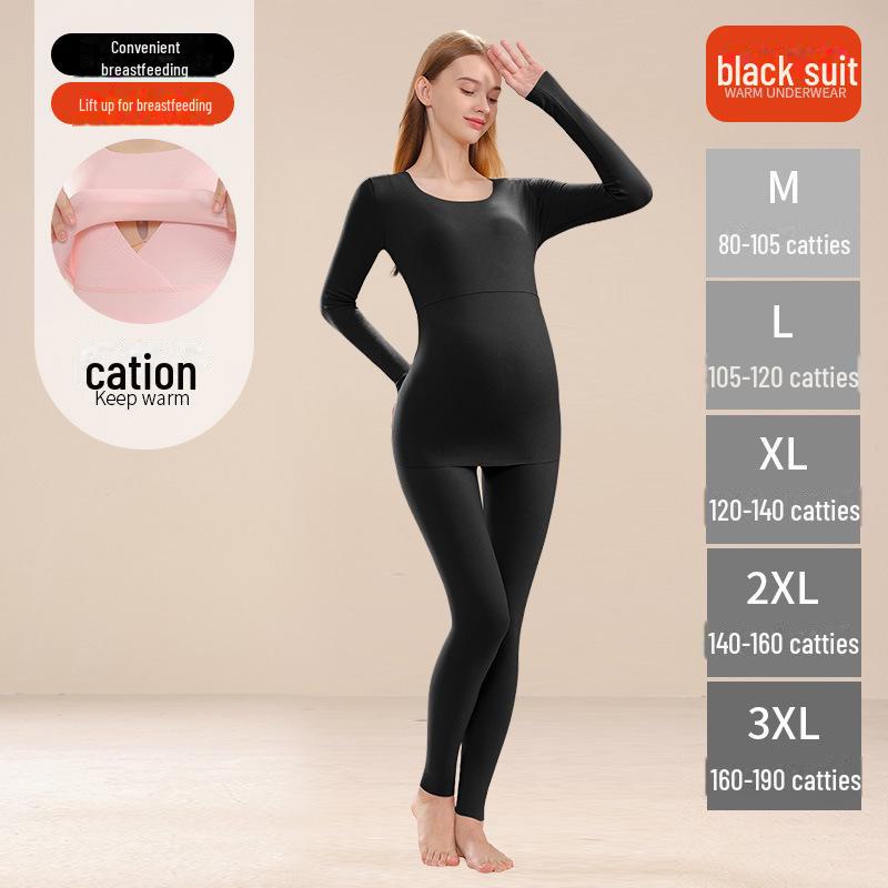 Теплые флисовые леггинсы большого размера для беременных женщин: Пижамные штаны подходят для раннего и позднего периода беременности, на осень и зиму