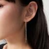 Geegee [silver925] Dot Chain Drop Earring