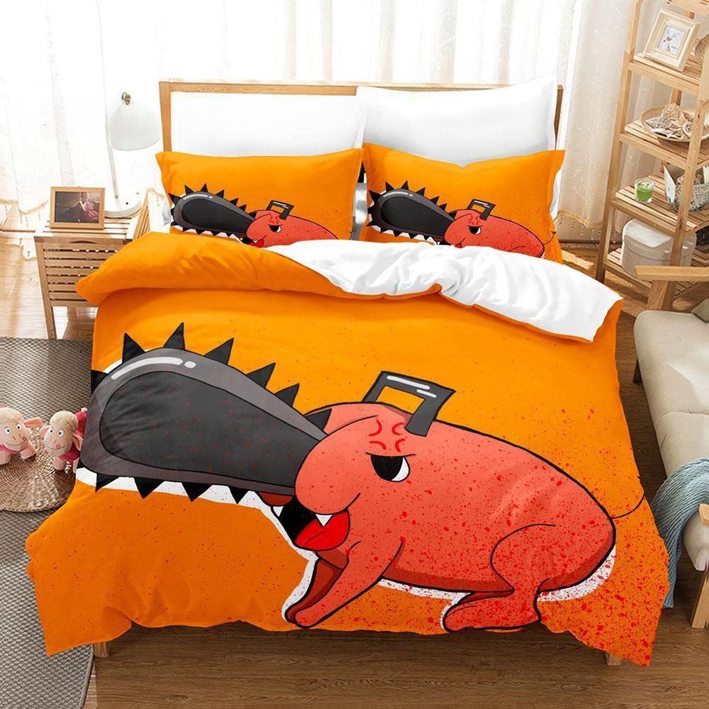 Коллекция постельного белья Человек-бензопила Почита Односпальный Двуспальный Полный Queen King Размер Коллекция постельного белья для спальни взрослого ребенка Коллекции пододеяльников Аниме С постельным бельем